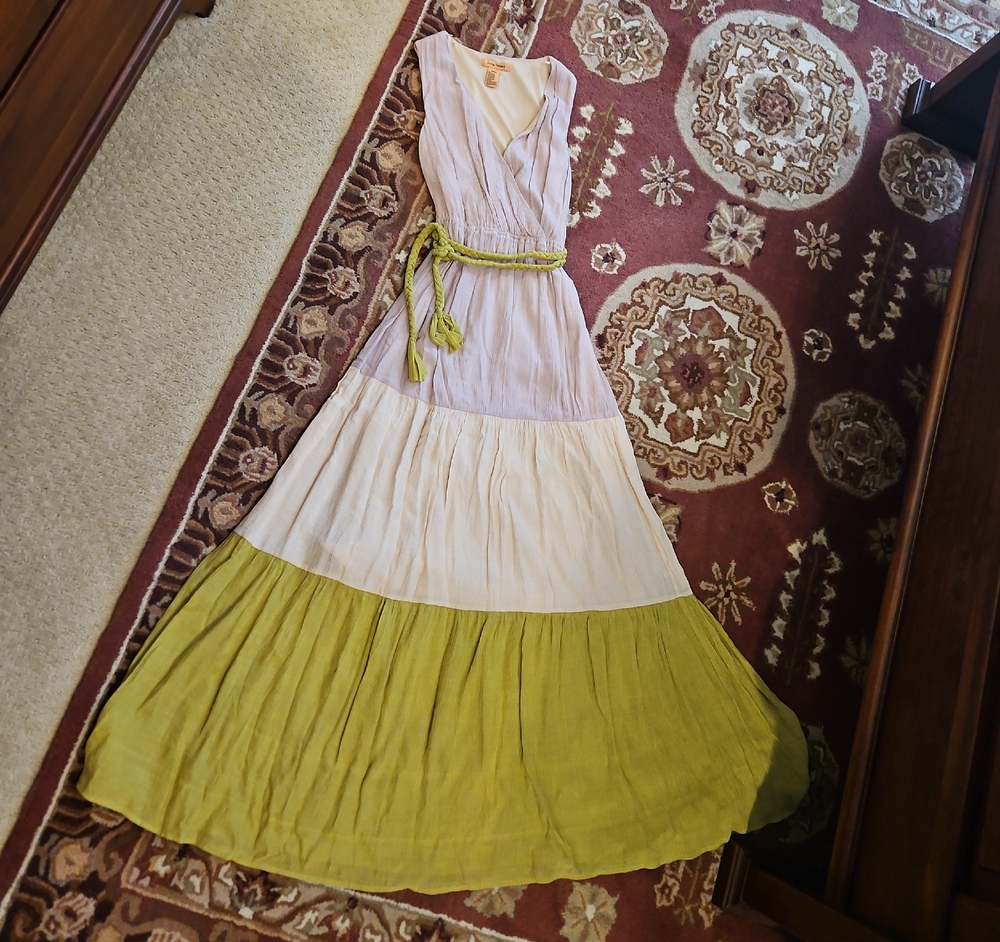 Flying Tomato Pastel Maxi Dress with Belt